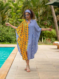 Rayon Printed Loose Long Cardigan Vacation Casual Beach Bikini Cover