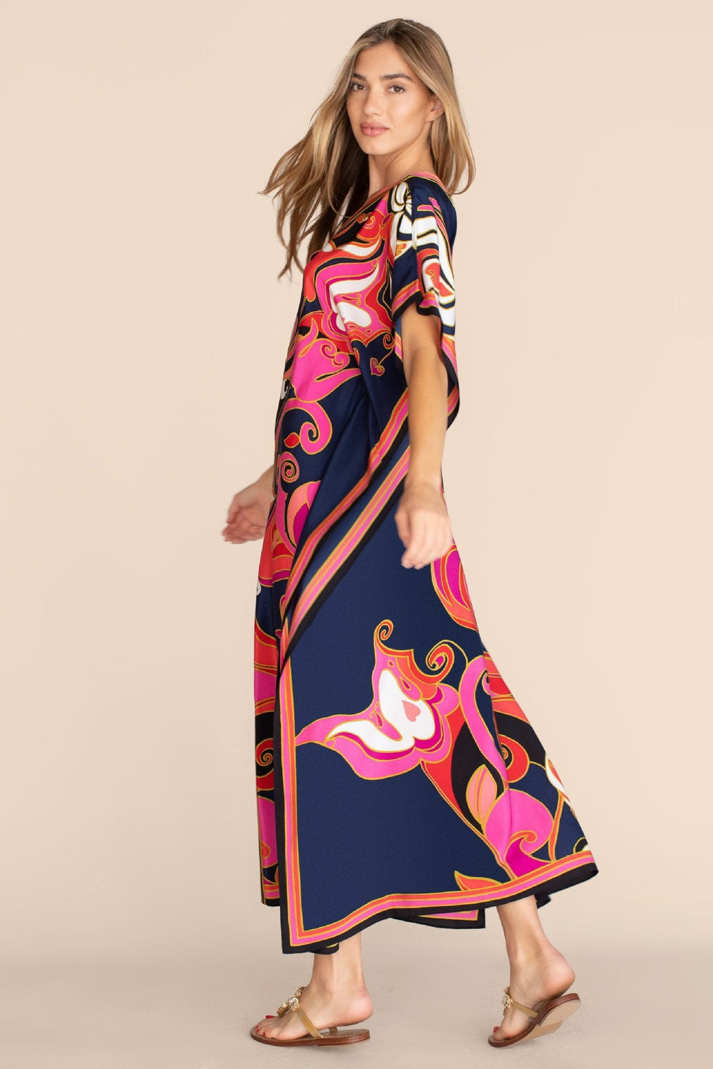 Fabrics Printed Robe Vacation Casual Beach Bikini Cover
