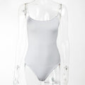 Summer Women Clothing Diamond Chain Slim Top Sexy Low-Cut Sling Bodysuit