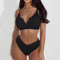 Split Bikini Swimsuit Small V neck Split Swimsuit Two Piece Bikini