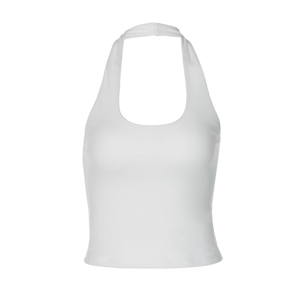 Women Clothing Summer Sexy Backless Slim Fit Outdoor All Matching Small Vest Women