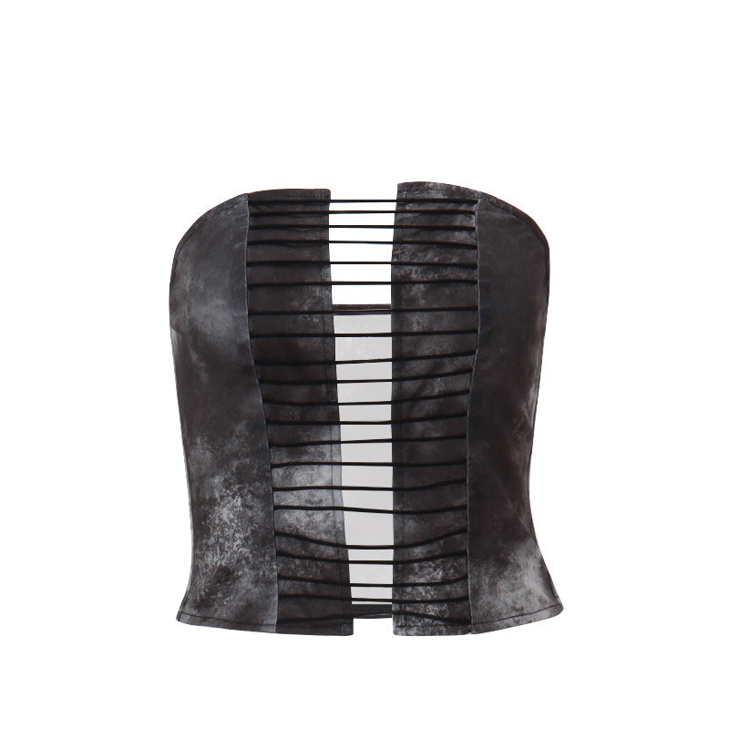 Summer Women Sexy Cutout Adult Lady like Woman Sexy off Shoulder Retro Tube Top Vest