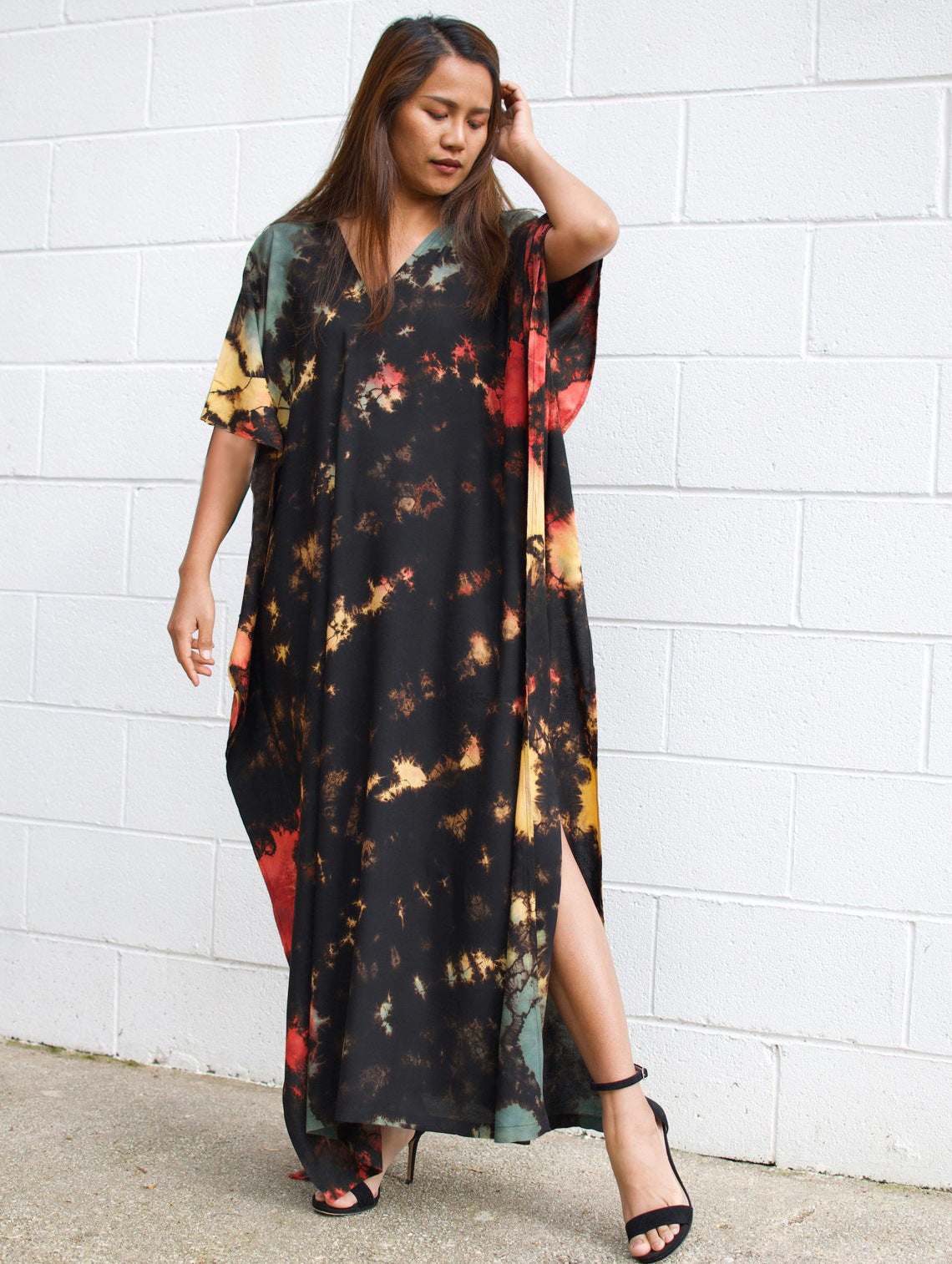 Rayon Halo Dyed Robe Vacation Casual Beach Bikini Cover 25 Colors