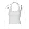 Women Clothing Summer Sexy Backless Slim Fit Outdoor All Matching Small Vest Women