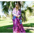 Beach Cover-up Chiffon Printed Cardigan Robe Vacation Beach Dress Bikini Sun Protection Cardigan