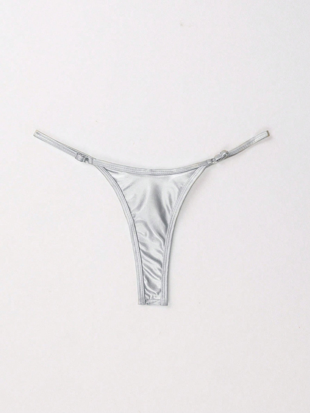 Sexy Women Adjustable Personalized Bronzing Solid Color Shorts