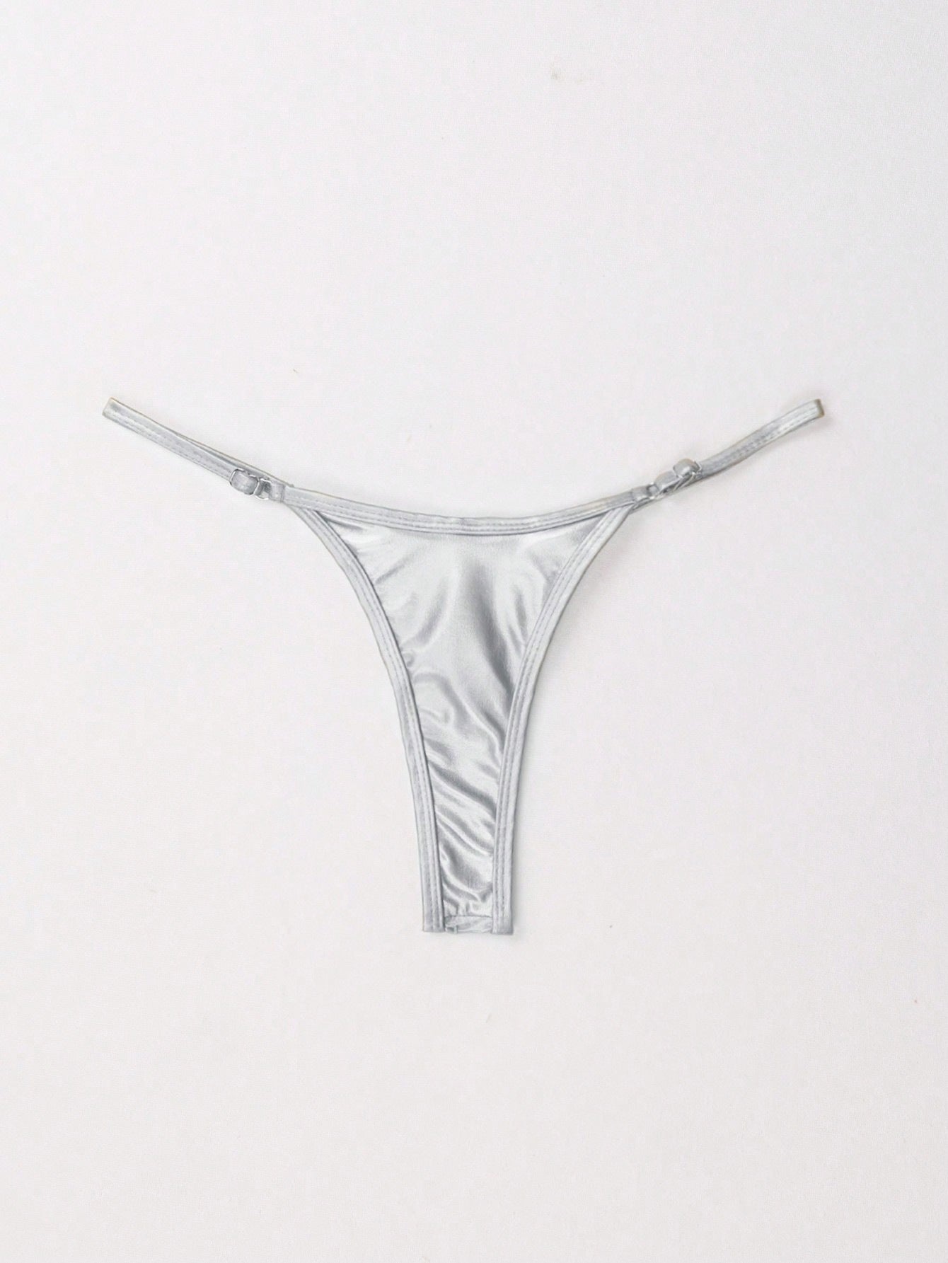 Sexy Women Adjustable Personalized Bronzing Solid Color Shorts