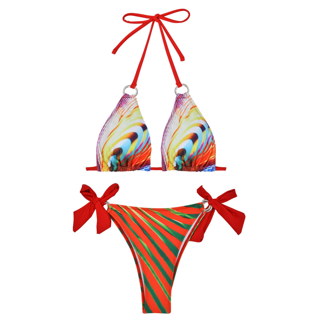 Bikini Printed Three-Piece Set Swimsuit Women Swimsuit Women Sexy