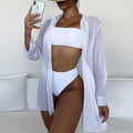 Summer Outerwear Shirt Print Chiffon Fabric Long Sleeve Sun Protection Chiffon Coat Sun Protection