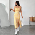 Women Clothing Fresh Sweet Spring Summer Younger Floral Midi Dress