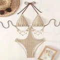 Lace up Sexy Cutout Bikini One Piece Swimsuit Women Sexy Beach Spring Swimsuit