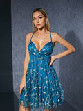 Suspender Short Dress Backless Beach Party Party Dress Bridesmaid Dress Prom Spring Short Dress