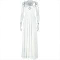 Women Clothing Soft Solid Color Light Floating Princess Dress Elegant Graceful Sling Sleeveless Length Dress