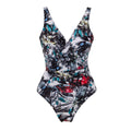 Siamese Conservative Cover Belly Backless Sexy plus Size Swimsuit Women Chiffon Beach Dress