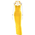 Summer Arrival Halter Backless Tube Top Dress Sexy Slim Solid Color Sticky Floral Evening Dress