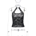 Summer Sexy Lace Halter All Match Backless Vest Top Women