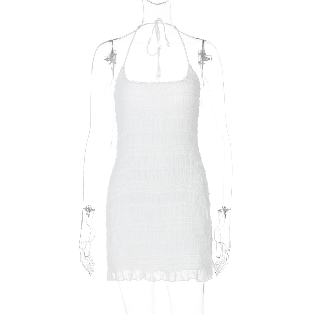 Women Clothing Fresh Sweet Sexy Halter Slim Short Dress