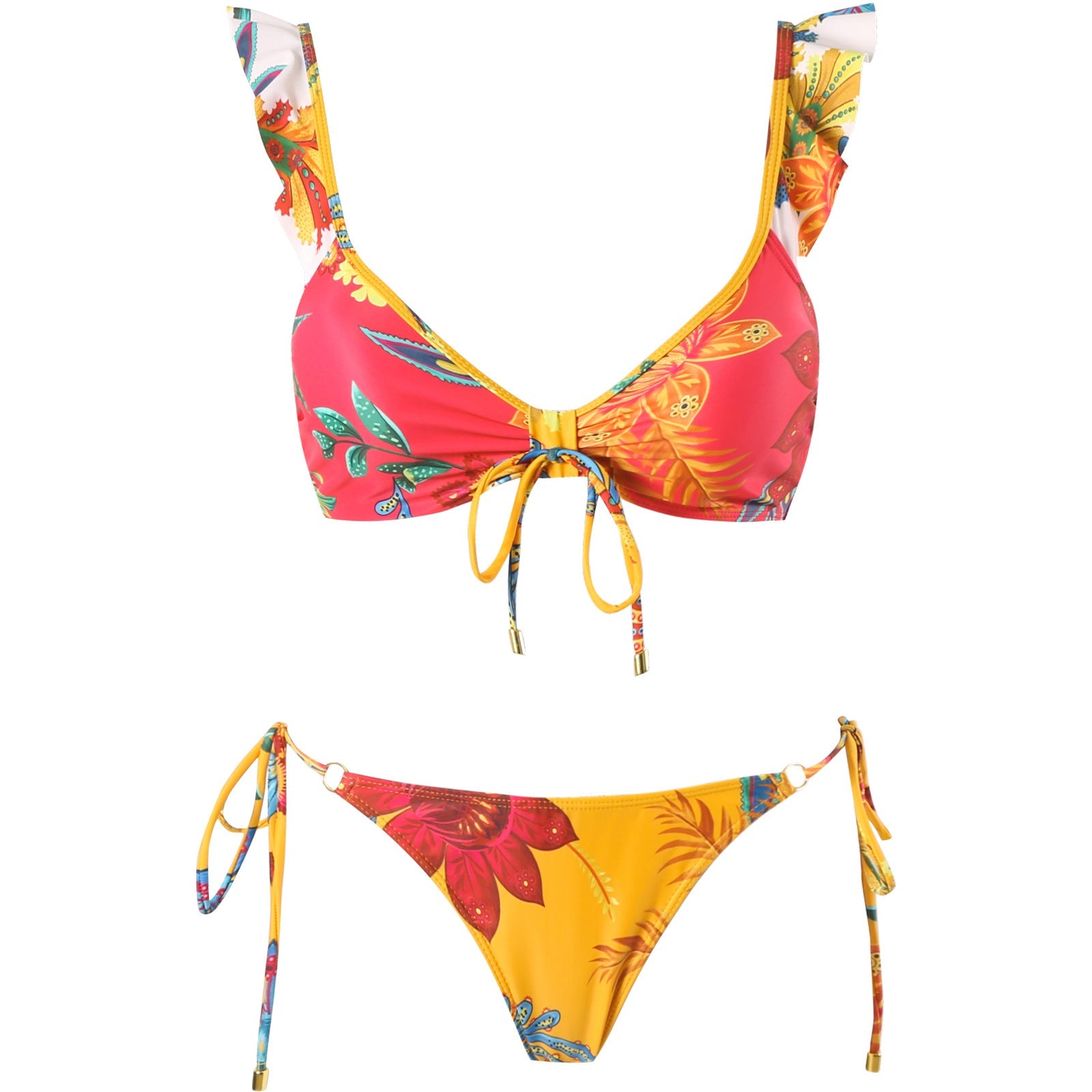 Push up Bikini Sexy High Waist Bikini Split Swimsuit Suit Chiffon Dress