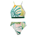 Retro One Piece Swimsuit Women's Conservative Cover Belly Thin Skirt Spring Tassel Beach Skirt Set
