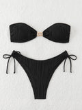 Ladies Bikini Summer Women Split Tube Top Swimsuit Sexy Swimsuit