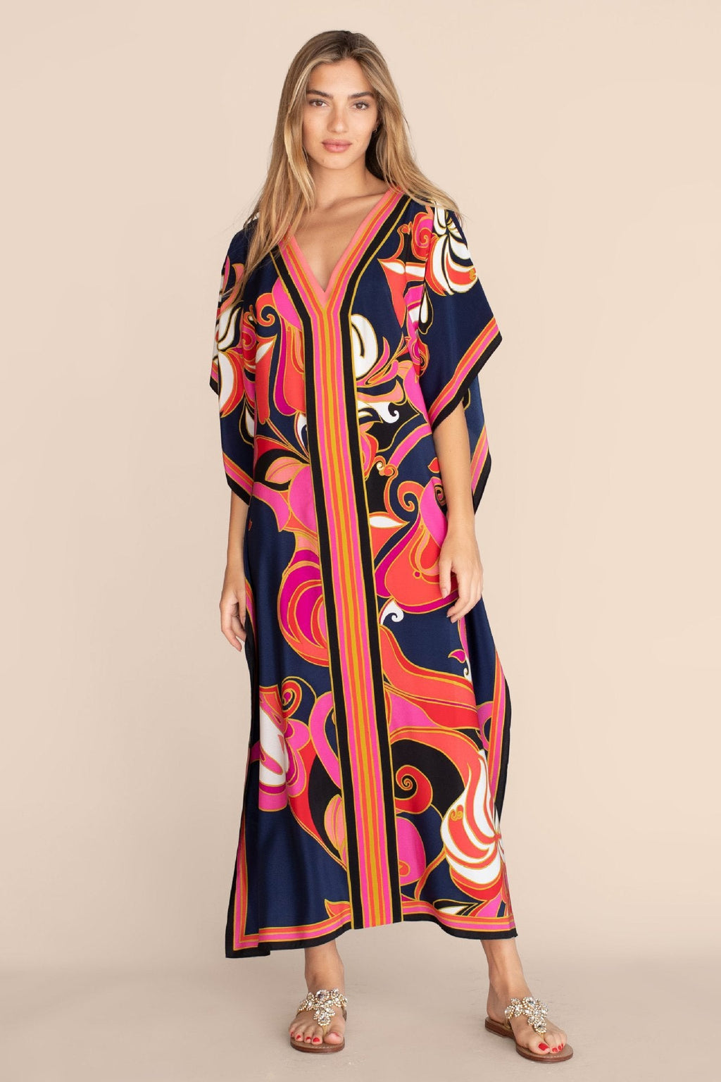 Fabrics Printed Robe Vacation Casual Beach Bikini Cover