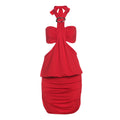 Women Clothing Summer Sexy Elegant Halter Lace up Backless Slim Fit Sheath Pleated Dress Women