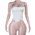 Satin Sexy Backless Tube Top Waist Top Women Sexy Vest