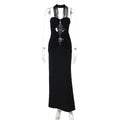 Women Clothing Summer Sexy Cutout Tube Top Ribbon Dress Women