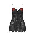 Sexy Mesh Dark Grain Thin Transparent Nightdress Sexy Suit