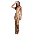 Autumn Winter Women Sexy Cutout Slim Fit Backless Pleated Bright Tube Top Dress