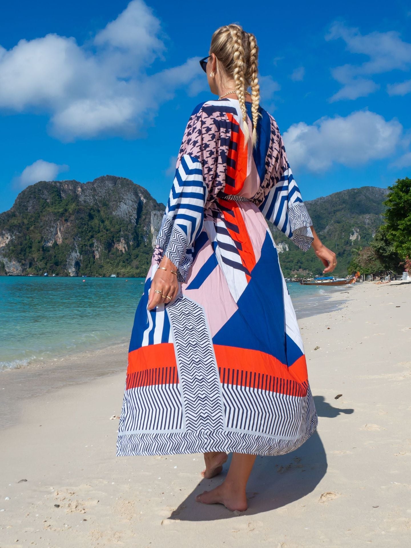 Rayon Printed Cardigan Holiday Casual Beach Bikini Cover Colors