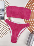 Swimsuit Three Dimensional Striped Fabric Sexy Bikini Swimsuit
