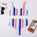 Slimming Sexy Seaside Beach Bikini Rainbow Swimsuit Women