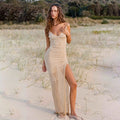 Summer Beach Dress Women Solid Color Sexy Knitted Hollow Out Beach Bikini Swimsuit Blouse Sun Protective Clothing Crochet hook