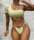 Split Swimsuit Women Tight One Shoulder Durable Swimsuit Sexy Swimsuit
