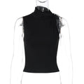 Slim Vest Women Summer Button Sleeveless Top Women Niche