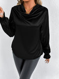 Women Clothing Summer Satin Shirt Women Satin Shirt Artificial Silk Top
