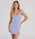 Sexy Sling Dress Party Sheath Slim Fit Fashionable Sequ Short Women Clothing