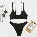 Split Wave Pattern Women Bikini Mesh Women Printed Brazilian Sexy Swimsuit