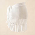 Summer Seaside Vacation Chiffon Printing Tie Dye Bandage Beach Wrap Skirt Bikini Swimsuit Blouse