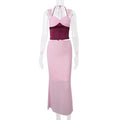 Women Clothing Spring Sexy Sexy Crop Top Spaghetti Strap Top Slim Hip Skirt Two Piece Sets Women