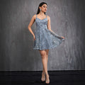 Camisole Tube Top Evening Dress Short Birthday Ball Annual Meeting Host Small Dress Elegant Striped Dress Women