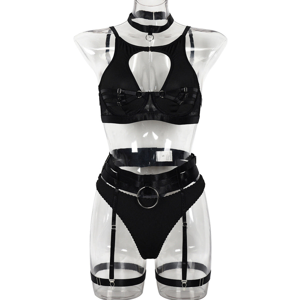 Sexy Bra Sexy Underwear Stitching Straps Push up Set Women