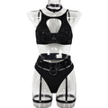 Sexy Bra Sexy Underwear Stitching Straps Push up Set Women