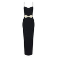 Women Clothing Autumn Wave Mesh Spaghetti Strap Dress Sexy Sexy Cropped Outfit See through Split Dress