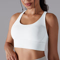 Nude Feel Sports Underwear Push up Sexy Seamless One Piece Cup Beauty Back Yoga Bra Running Workout Vest Women