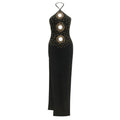 Tube Top Bandage One Piece Dress Sleeveless Slim Fit Slimming Party Gathering Women Dress