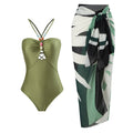 Arrival Solid Color One Piece Women Swimwear Suit French Retro Covering Belly Thin Swimming