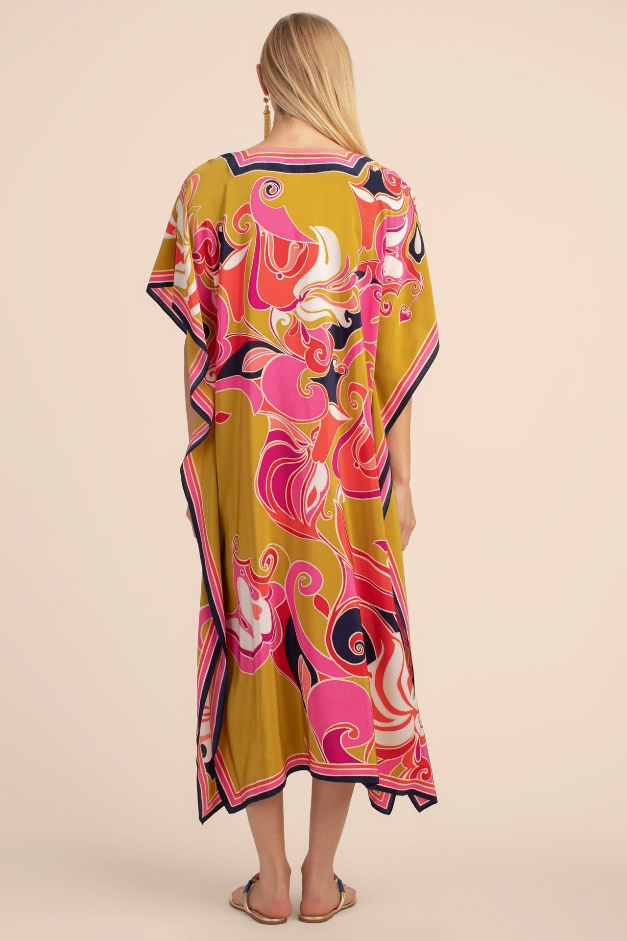Fabrics Printed Robe Vacation Casual Beach Bikini Cover