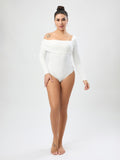 White Outerwear Jumpsuit Women Design Single Shoulder Top Women Autumn